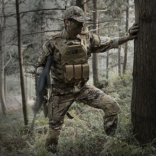 Sand camouflage CQB Военная Камуфляжный костюм куртка Для мужчин охота одежда армии США тактические форма Для мужчин камуфляж большой Размеры костюм - Цвет: Sand camouflage