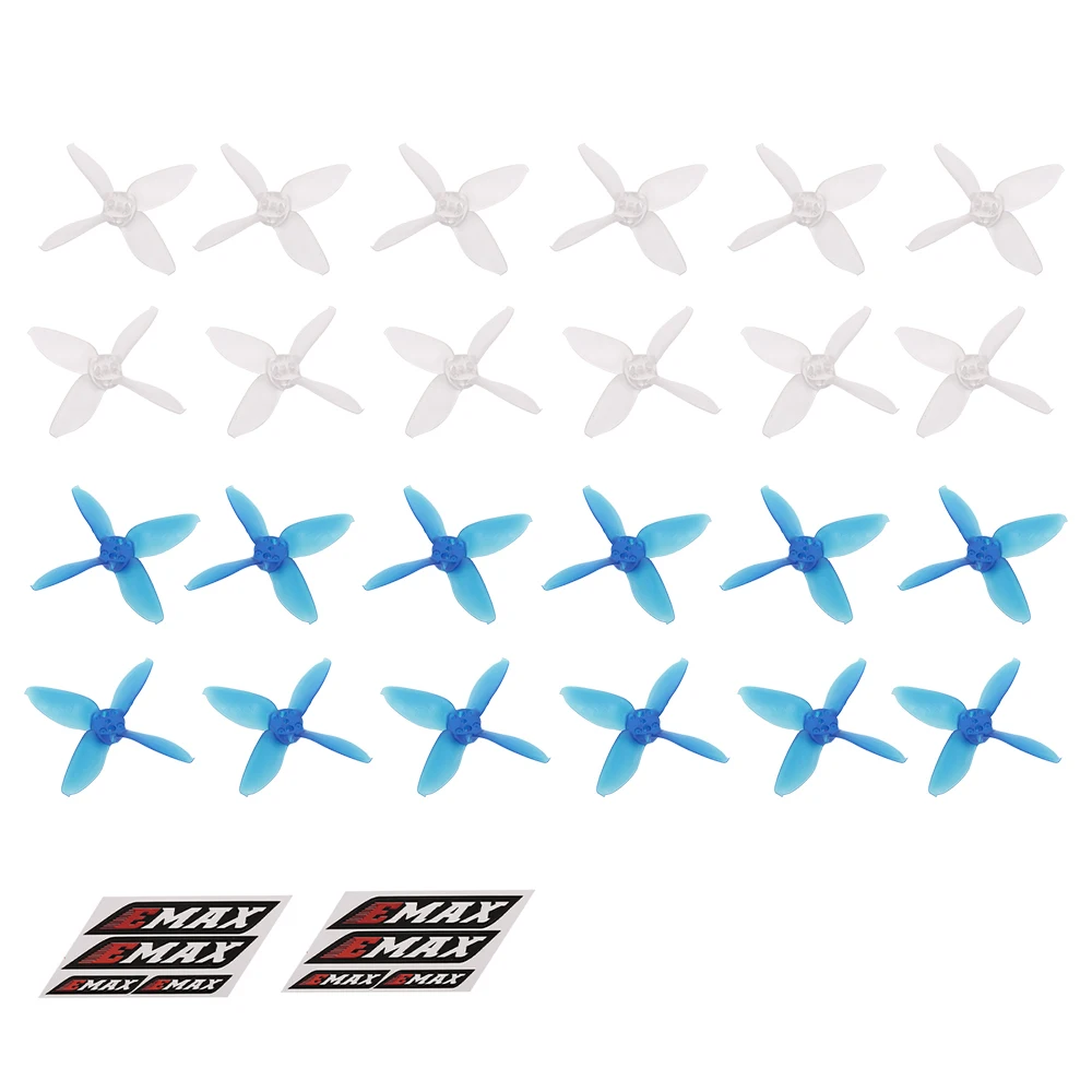 12 пар EMAX AVAN Micro 2 дюймовые 4 лопастные прозрачные CW CCW пропеллеры для мотора 1106 1104 RC