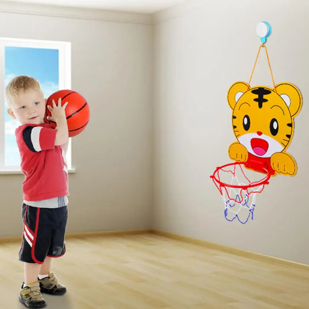 

Indoor Adjustable Frog Tiger Hanging Basketball Netball Hoop Mini Kids Game Funny indoor outdoor sports interactive game toys
