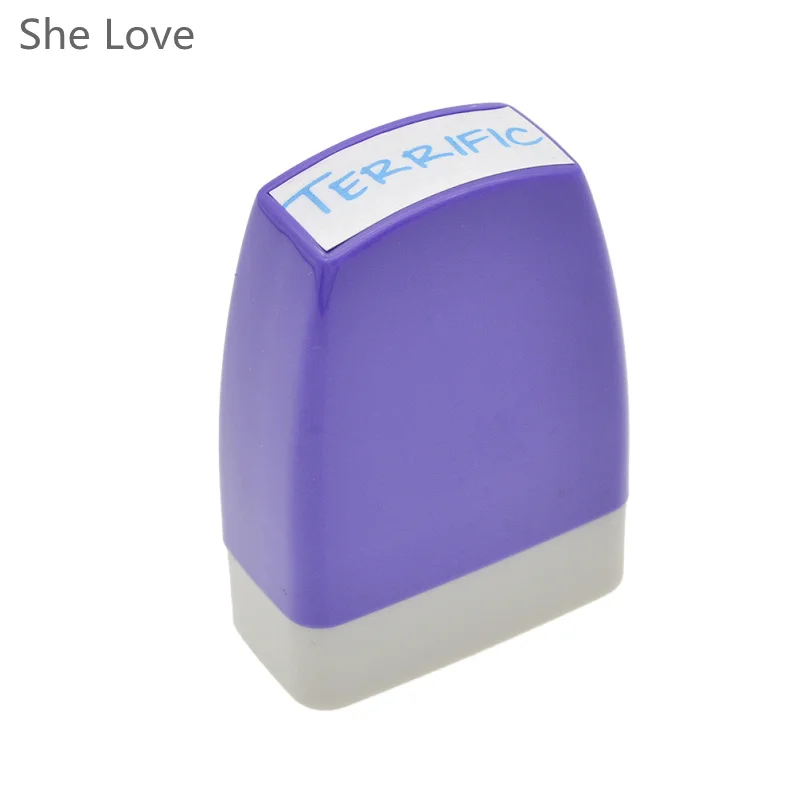 5 She Love Teacher штампы самописные резиновые английские слова, буквы, школьные штампы, Детские штампы для скрапбукинга - Цвет: 5