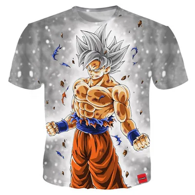 10 7XL Летние футболки Для мужчин принтом Goku Dragon Ball 3D футболка классная футболки для девочек топы с принтами из аниме для Для мужчин Уличная размера плюс пользовательские Прямая поставка - Цвет: 10
