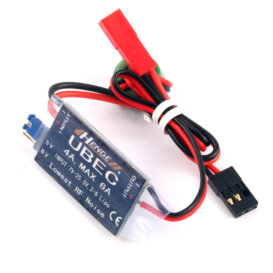 

HENGE 4A UBEC Input 7V-25.5V 2-6S Lipo Output 5V 6V / 4A Continuous Max 6A Switch Mode BEC for RC Quadcopter Airplanes Car Parts