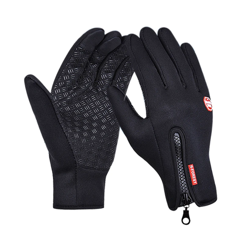 Открытый теплой проточной перчатки Сенсорный экран износостойкие Нескользящие
