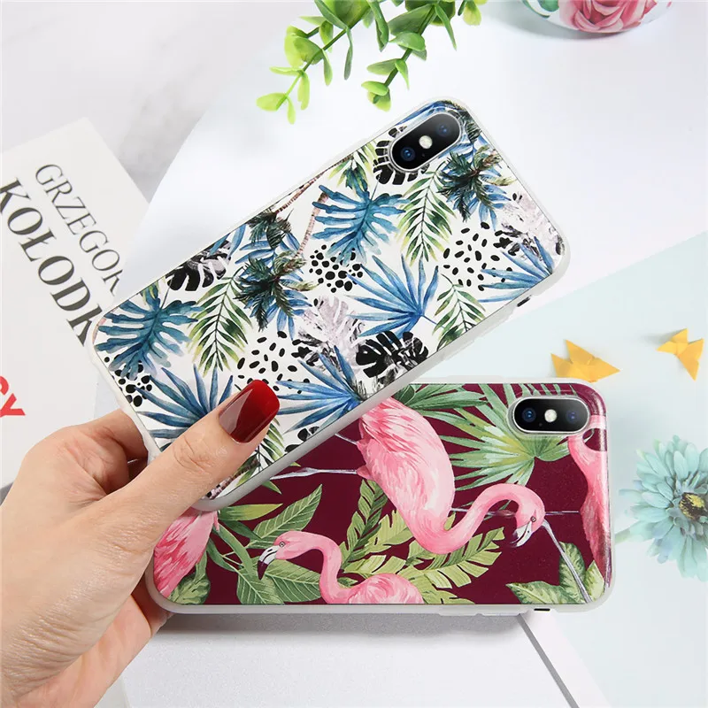 Чехол для телефона Lovebay iPhone 6 S 7 8 Plus X XR Max 5 5S SE модный 3D винтажный Цветочный