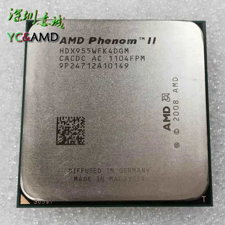 AMD Phenom II X4 955 Процессор Quad-Core (3.2 ГГц/6 М/95 Вт) Socket AM3 AM2 + 938 контактный CPU (работает 100%