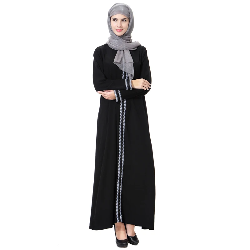 Vestidos Jubah Long Linen Turki Indonesia Kaftan Abaya Dubai Muslim Maxi Hijab Gaun Abaya untuk Wanita Turki Pakaian