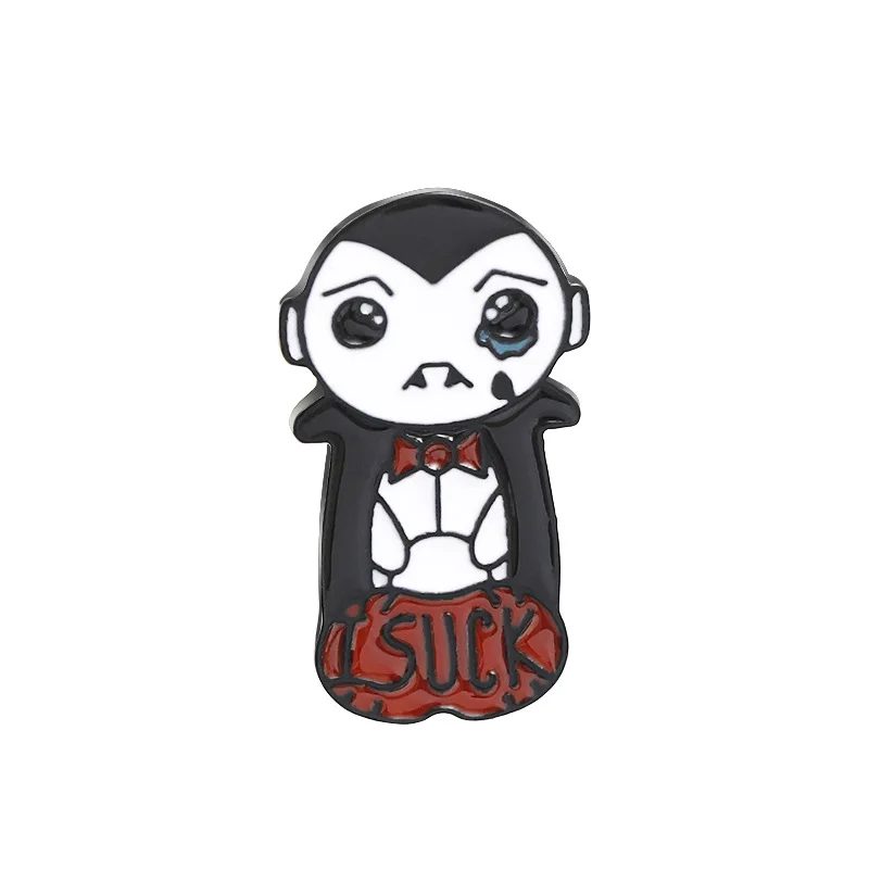 Высокое качество мультфильм милый ретро Мода вампир сплав брошь значок