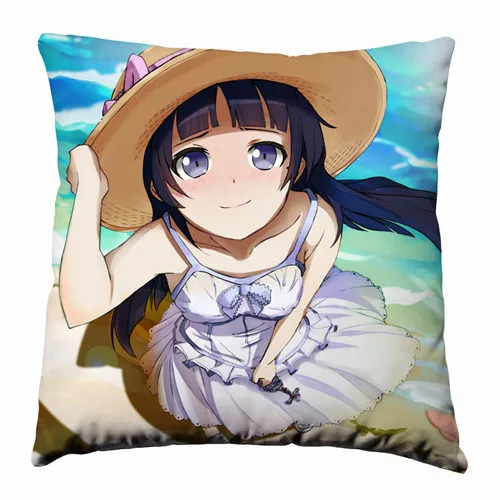 Аниме Манга Oreimo Kuroneko 40x40 см наволочка чехол для подушки сиденья постельные принадлежности - Цвет: Красный