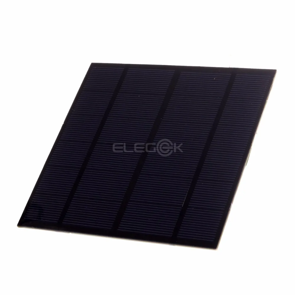 ELEGEEK 3 Вт 6 в солнечная панель 500 мАч ПЭТ ламинированная DIY поликристаллическая солнечная панель 145*145 мм для солнечной системы и светодиодный тест