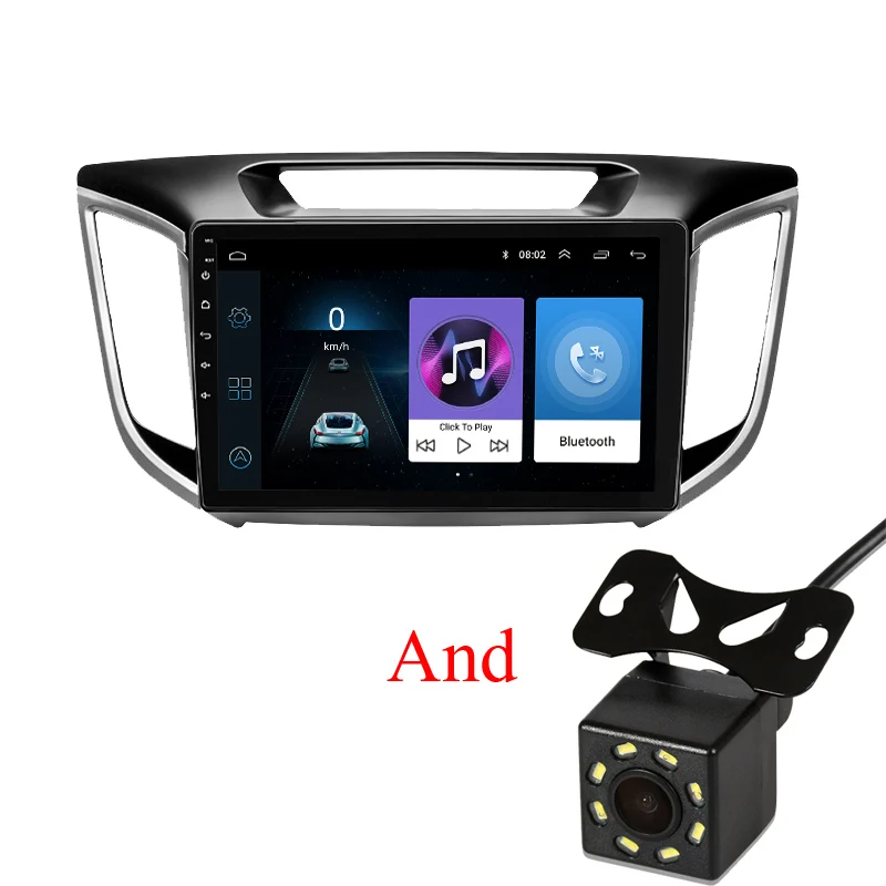ix25-8LED Android 8.1 car dvd gps player For Hyundai Creta ix25 with car radio and navigation playback multimedia video stereo IPS HD - Цвет: ix25-8LED