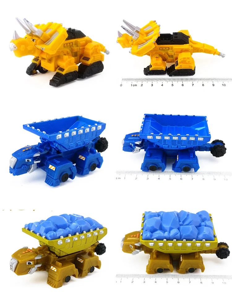 FGHGF Dinotruxs грузовик динозавр Rollodon TY Rux бульдозер Skya Ton Scoot pэхолот Garby фигурки для