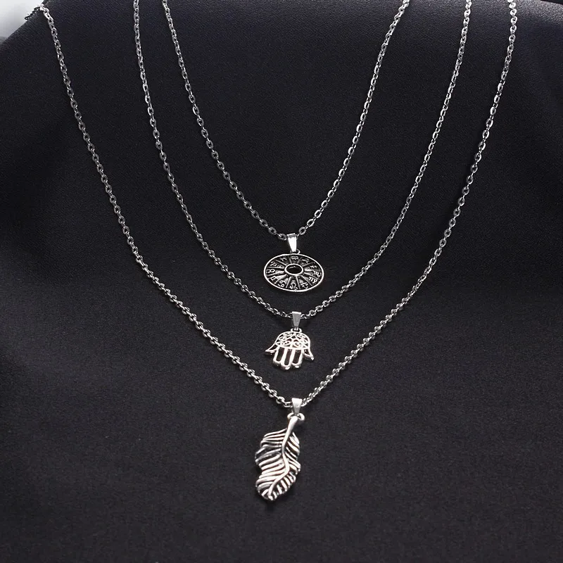 Boho Винтаж ожерелье Мода фестиваль вечерние длинные подвесные украшения крупное