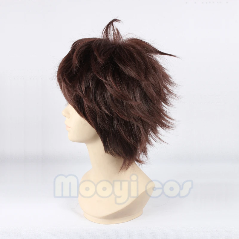 Haikyuu! Парик для косплея Oikawa Tooru 35 см короткие прямые термостойкие синтетические