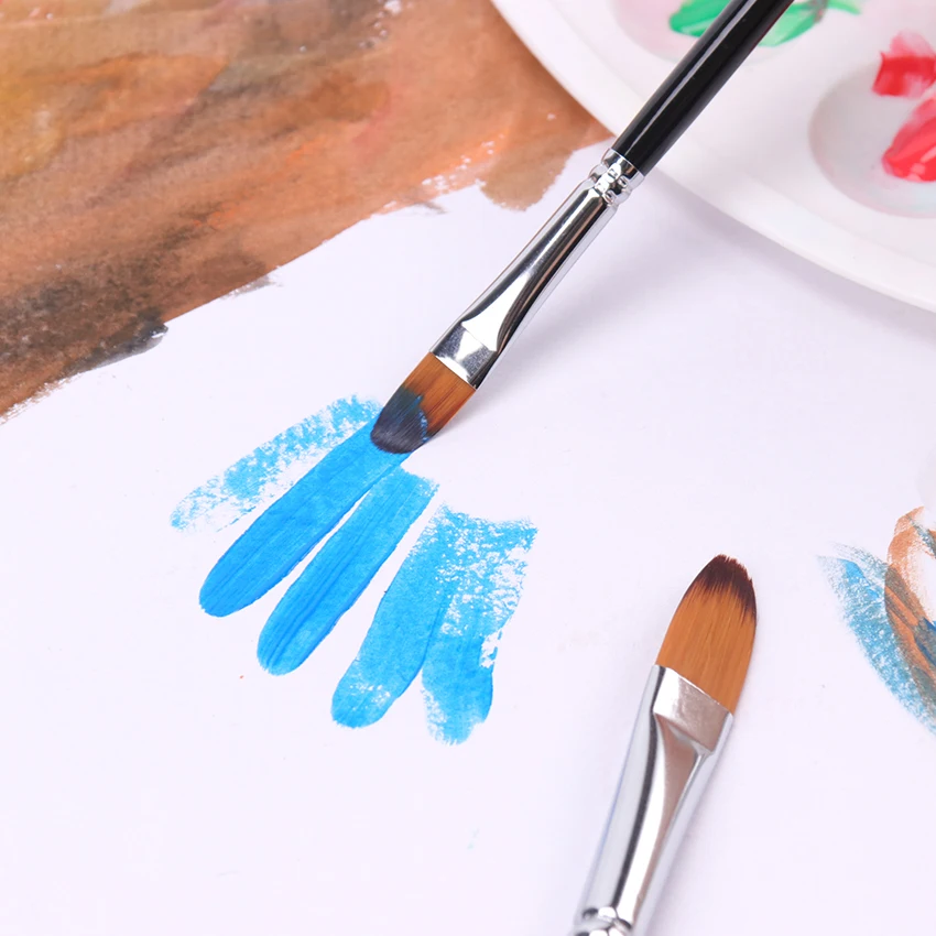 9 шт. набор кистей для рисования на пике языка нейлоновые акварельные акриловые