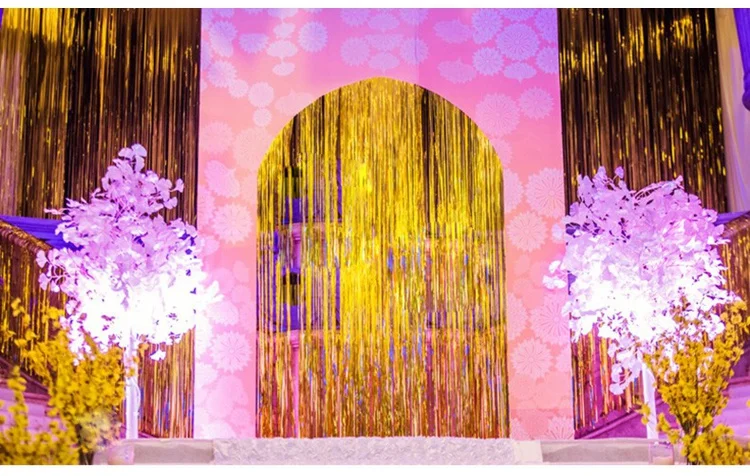 FENGRISE 1X3 м Золотая фольга Занавес фото стенд фон Золотой занавес s Вечеринка день рождения занавес фоны бахрома занавес Свадебный декор