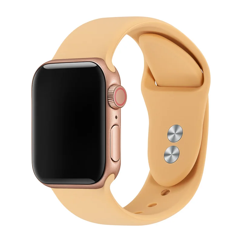 15 Браслет для Apple Watch 38 мм 40 мм 42 мм 44 мм с двойной пряжкой силиконовый Iwatch ремешок для Apple Watch серии 4,3, 2,1 81024 - Цвет ремешка: 15