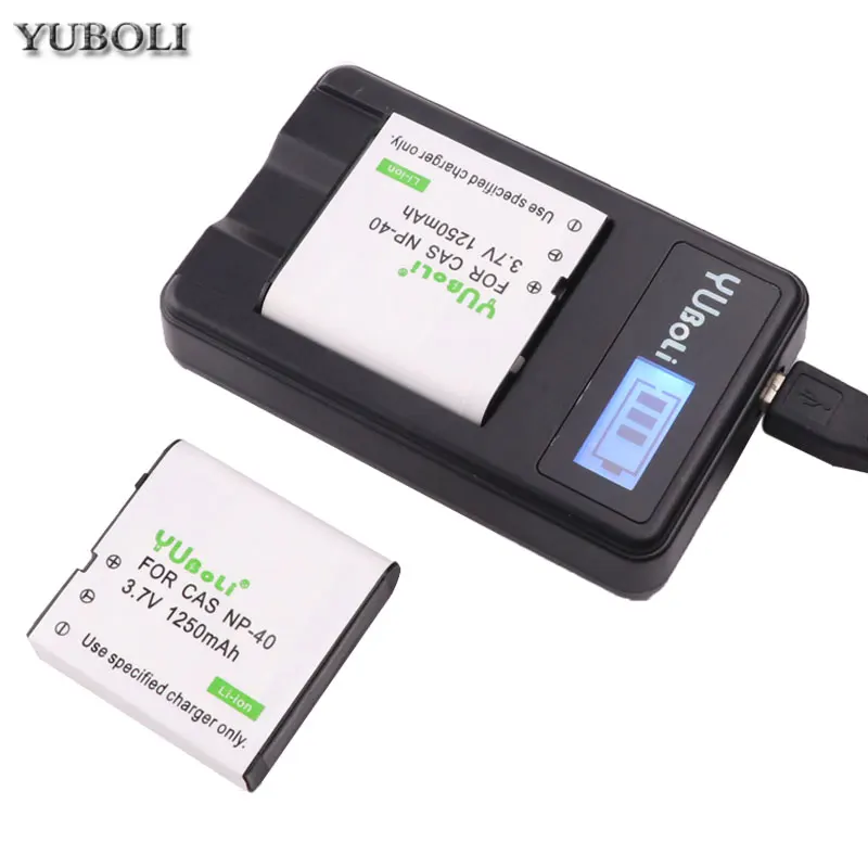 Батарея NP-40 NP 40 NP40 Аккумулятор для камеры+ ЖК-Зарядное устройство USB для Casio EX-Z30/Z40/Z50/Z55/Z57/Z750 EX-P505/P600/P700 PM200