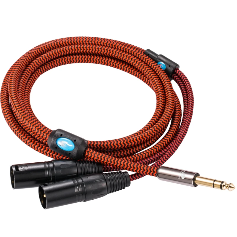 Hi Fi TRS XLR кабель аудио стерео 6 35 мм двойной 3 Pin усилитель микшерный пульт 1/4 в Jack
