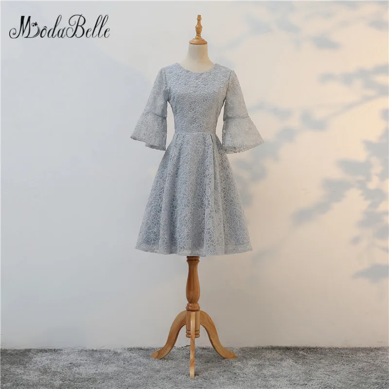 Женское короткое платье для выпускного вечера modabelle недорогое кружевное с