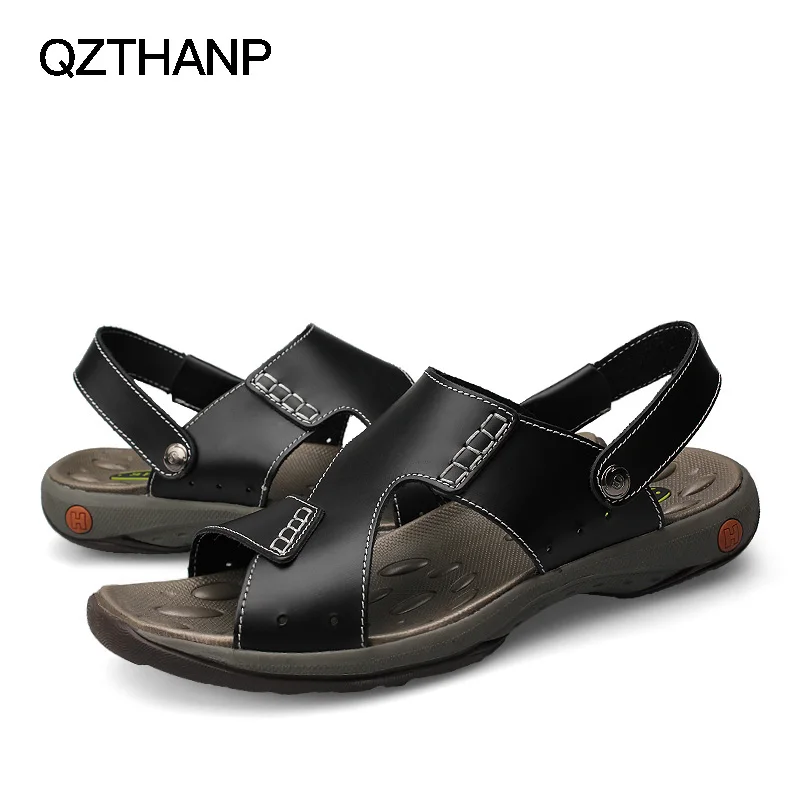 Повседневная обувь Сандалии Мужская для взрослых молодежные трендовые кожаные