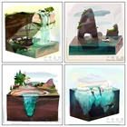 5D алмазная картина, вышивка крестиком, цветочный горшок, коробка, алмазная вышивка, водопад, полностью квадратная мозаика, домашний декор