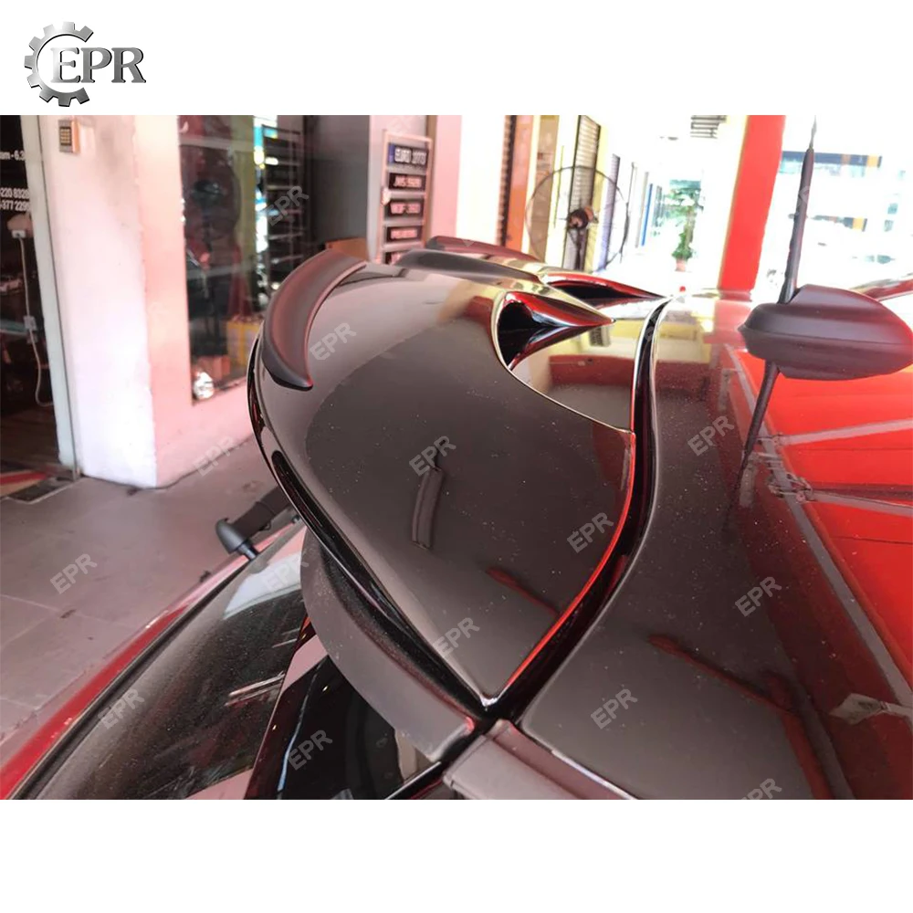 FRP JCW спойлер на крышу для F56 Mini Cooper S Стекловолокно Задний автомобиля Стайлинг
