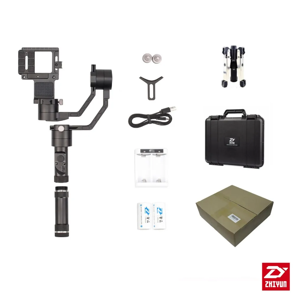Zhiyun официальный кран V2 3 осевой Ручной Стабилизатор бесщеточный мотор для