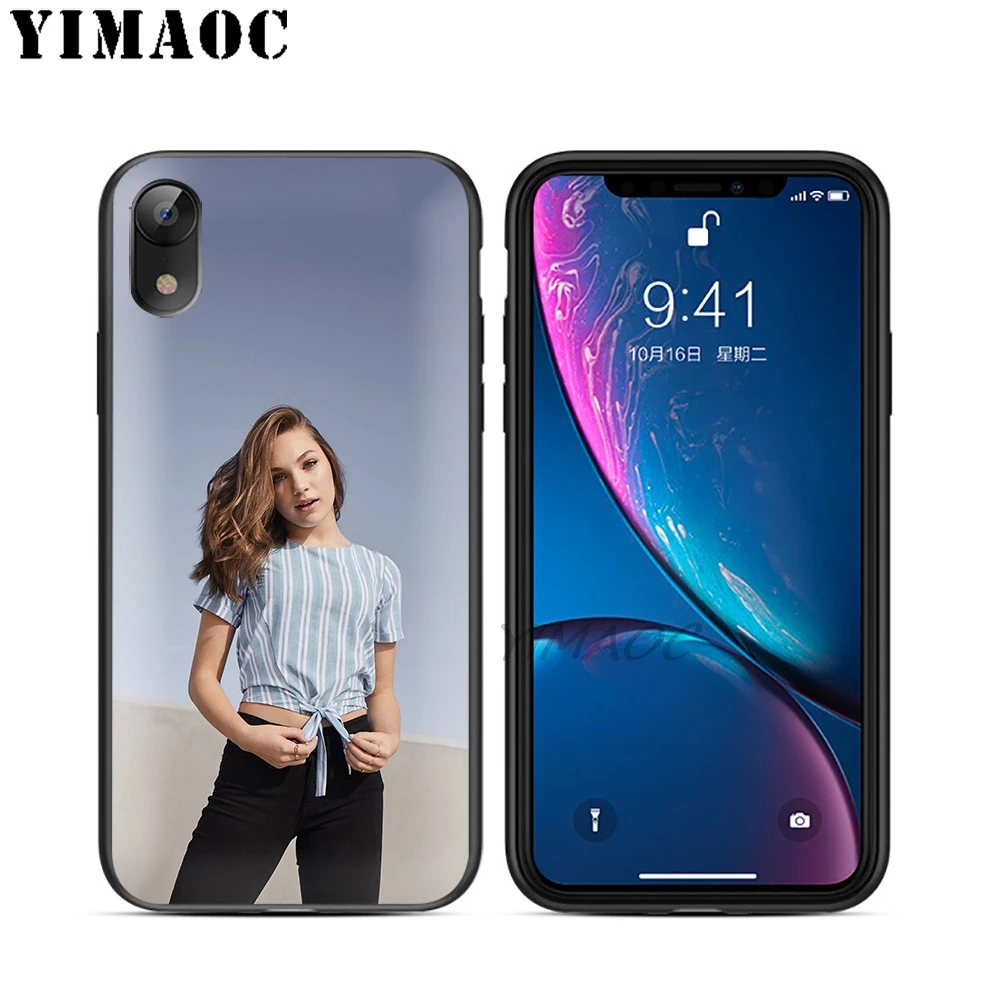 Мягкий силиконовый чехол YIMAOC Kenzie Ziegler из ТПУ черного цвета для iPhone X или 10 8 7 6 6S Plus 5