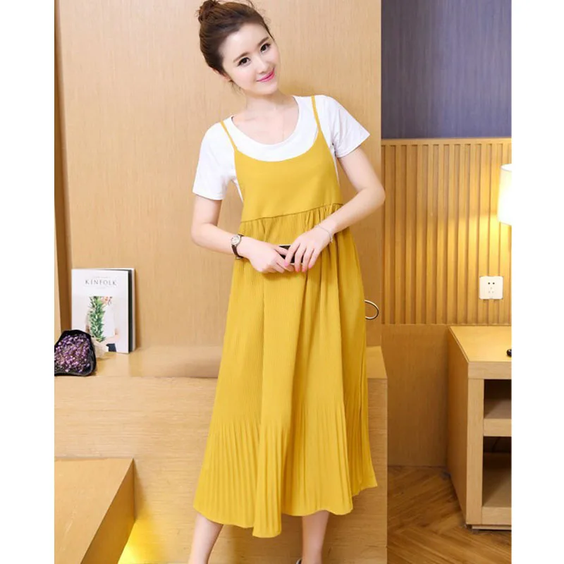 Комплект из 2 предметов Топ для беременных платье костюм женщин одежда с