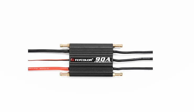 1 шт. Flycolor 50A 70A 90A 120A 150A бесщеточный ESC 2-6S RC лодки водонепроницаемые с BEC/система водяного охлаждения для струи - Цвет: 90A