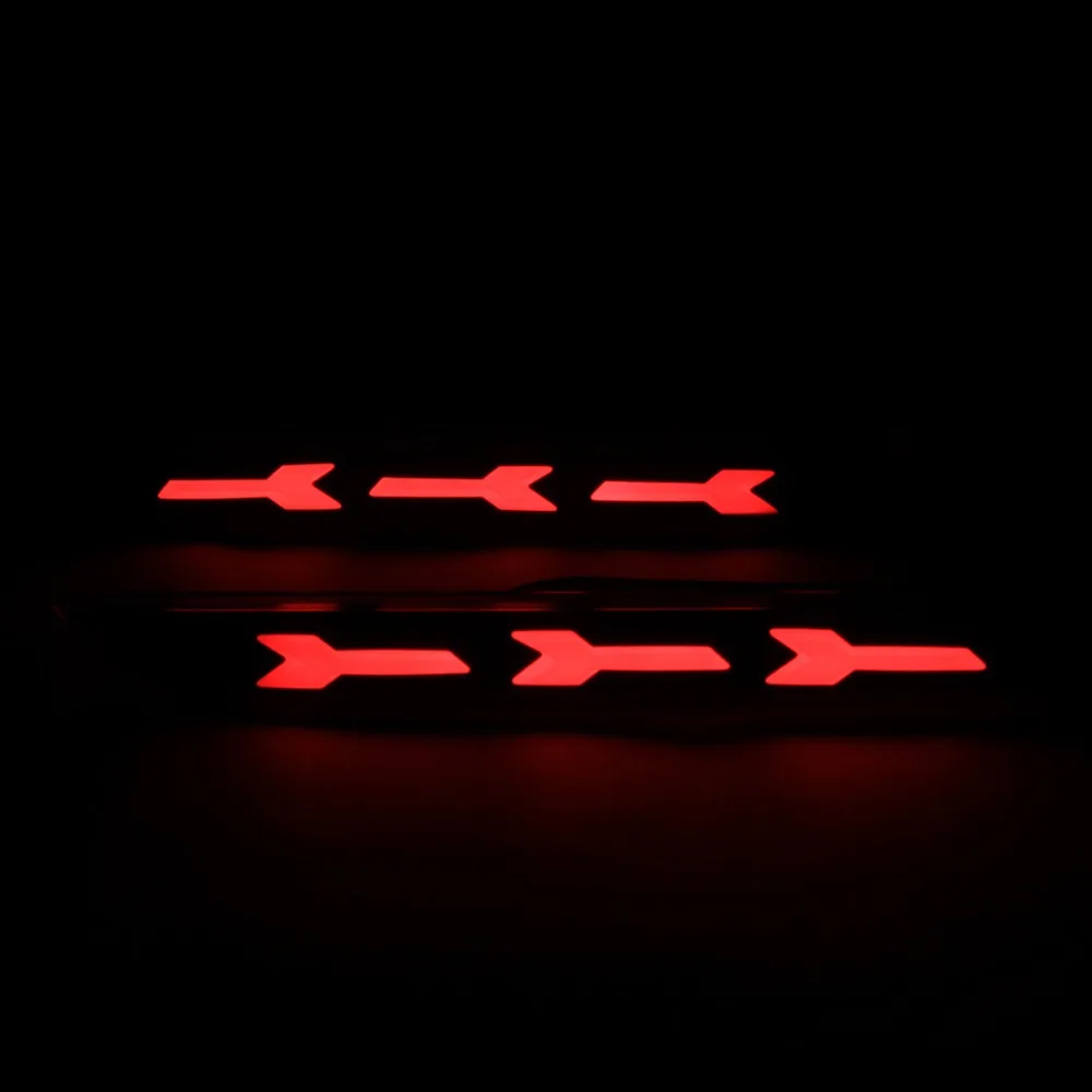 Задний бампер Предупреждение светильник плавные огни футболка с принтом