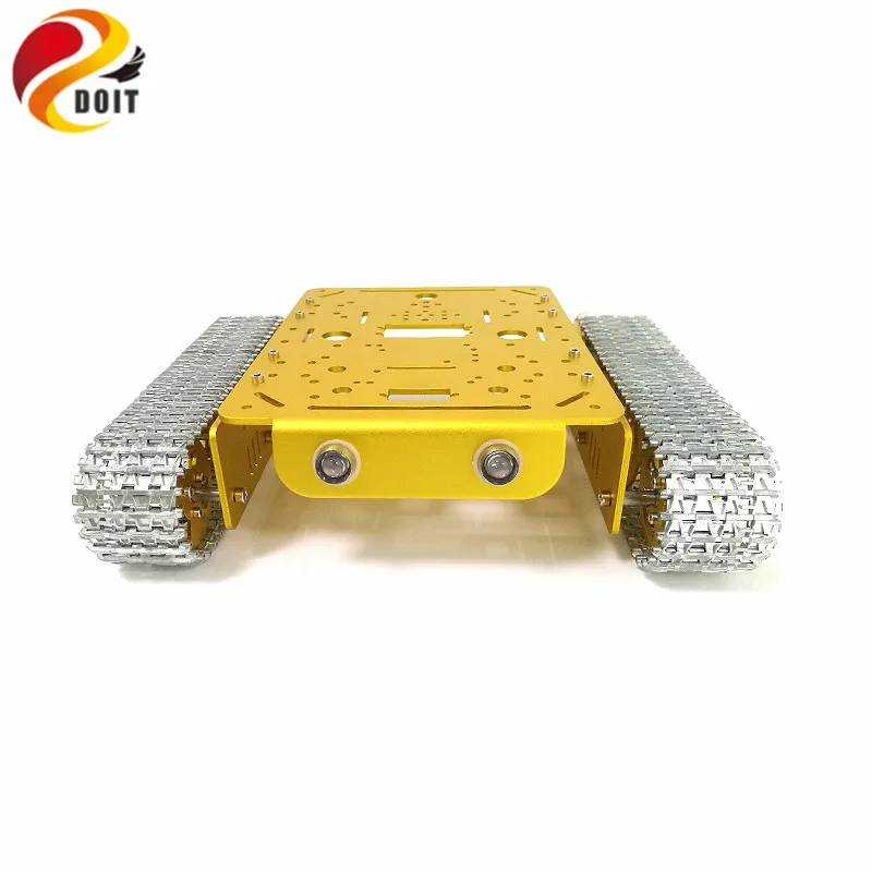 Все металлические гусеничный rc робот гусеничные шасси танка модели Chase caterpillar с