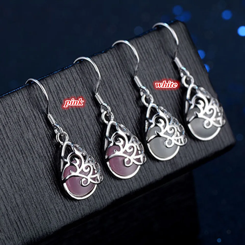 Fashion Openwork Design Solid Color Beads Pendant Alloy Earrings Joker Simple Women's For All Occasion F715|Серьги-подвески| |