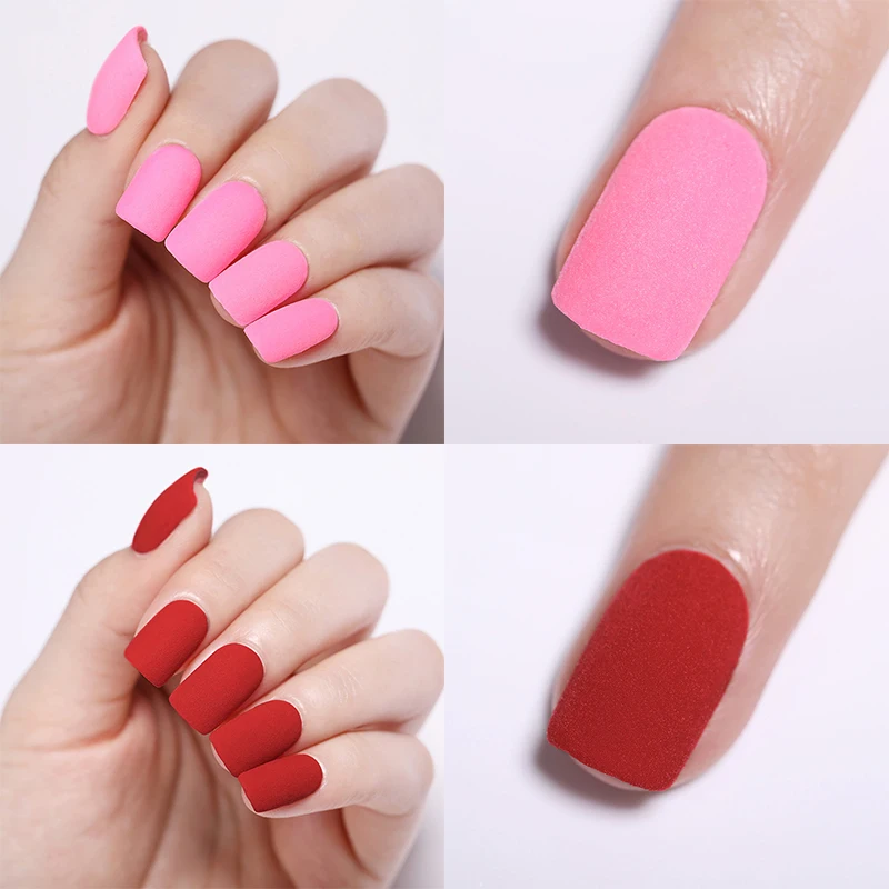 Набор из 4 матовых пудры NICOLE DIARY для ногтей радужные цвета глиттер дизайна без