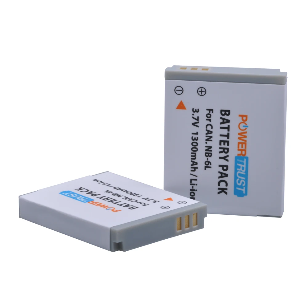 Аккумулятор 1300 мА · ч 2 шт. NB-6L NB6L NB 6L зарядное устройство с двумя USB-портами для Canon