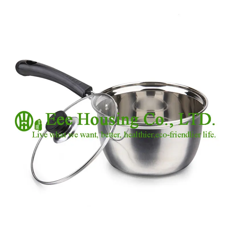 

Stainless Steel cooking cookware kitchenware set manufactuer in China free shipping Soup pot,milk pot with glass lid Kitchen
