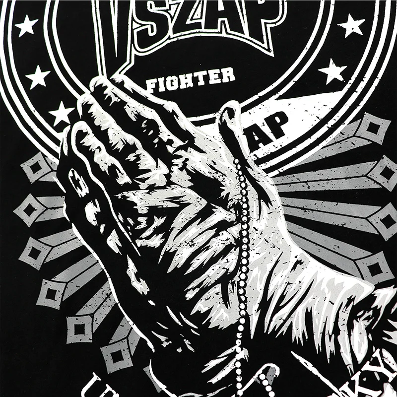 Таиланд Белый Лотос стиль боксерская тренировочная футболка MMA Tee кикбоксинг