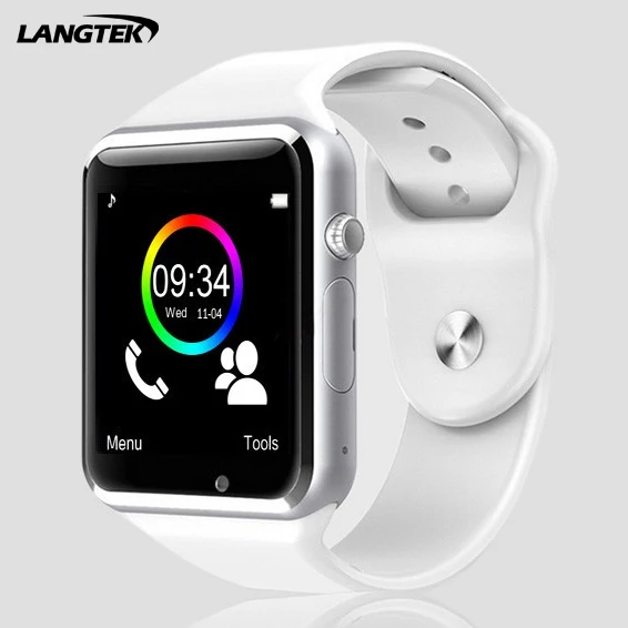 2017 A1 Bluetooth Smart часы наручные для Samsung Huawei Xiaomi HTC Sony телефона Android Поддержка SD карты pk