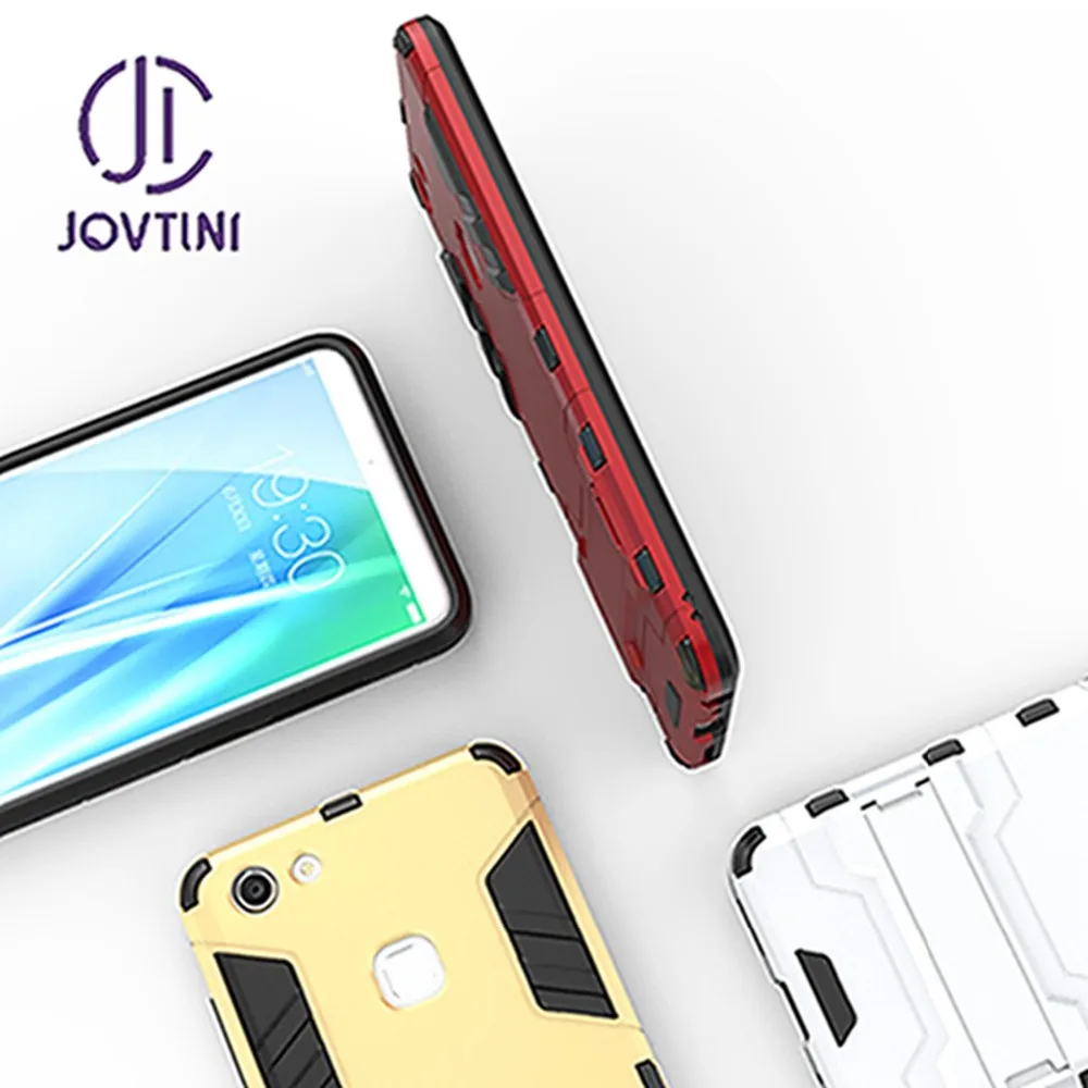 ДЛЯ VIVO V7 V3 V5 Max Plus Мягкие TPU & PC Пластик Гибридный Панцири антидетонационных чехол