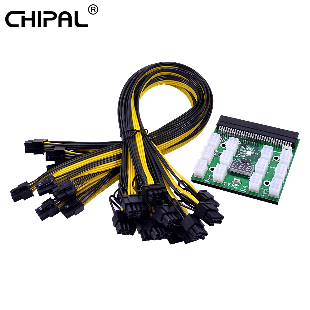 Плата питания CHIPAL комплекты для HP блок 1200 Вт 750 + 12 шт./17 шт. 60 см 6-контактный кабель
