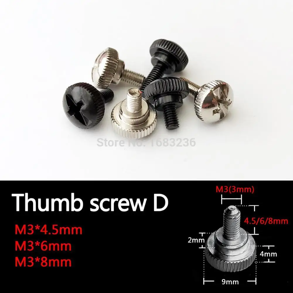 5/10/25 шт. болт с накатанной головкой M3x4.5/6/8 мм|screw bolt|head boltcomputer bolts |