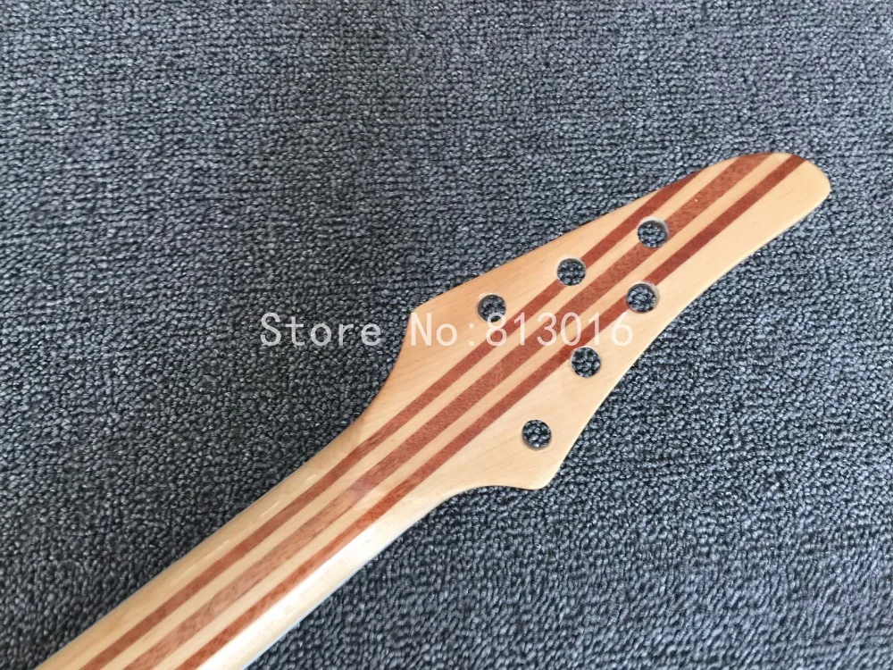 Электрогитарная горлышко через 7 шт. настоящая обвязка красный взрыв тонкий