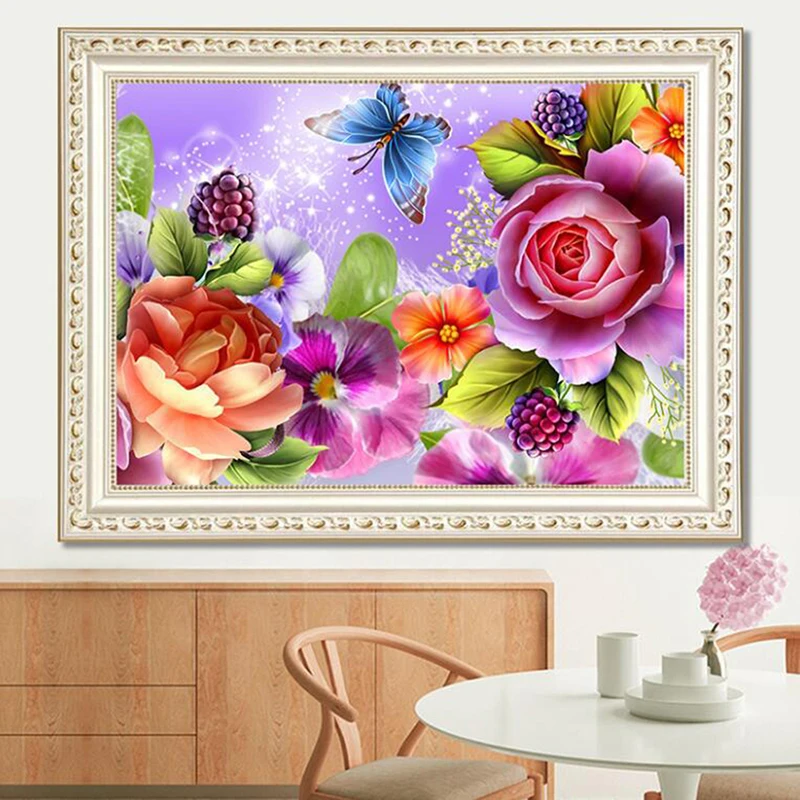 DIY Алмазная мозаика тигр картина Стразы вышивка животные цветы алмазная Живопись