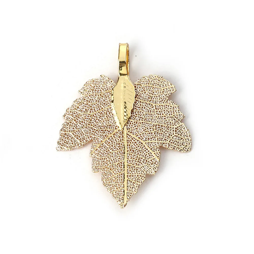 DoreenBeads медные Подвески кленовый лист розовый фиолетовый синий зеленый разноцветные шармы DIY фурнитура 36 мм x 28 мм-34 мм x 27 мм, 2 шт