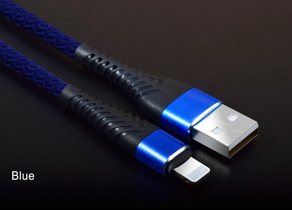 NOHON 3 м 2 м 1 м 8 pin USB кабель высокой прочности для iPhone 8X7 6 6S Plus iOS 11 10 9 USB Кабель зарядного устройства нейлоновые кабели для мобильных телефонов