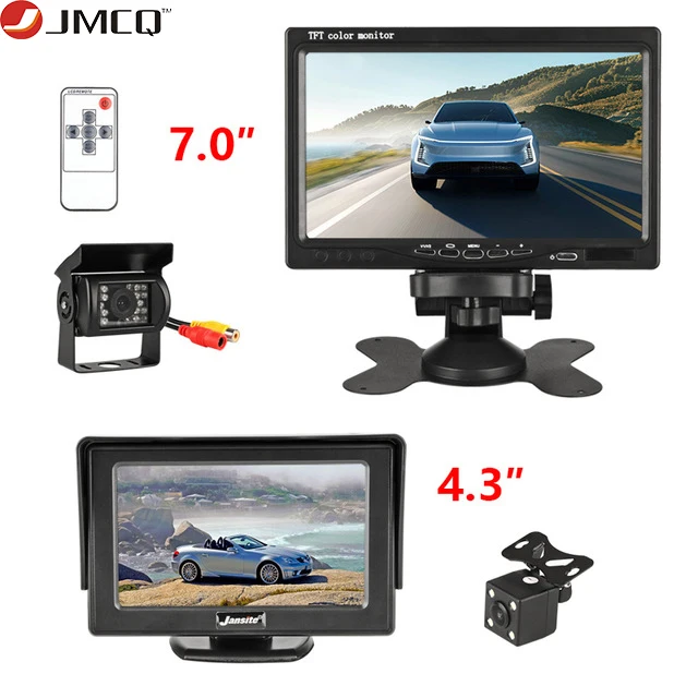 Фото Автомобильный монитор JMCQ 4 3 дюйма 7 дюймов TFT ЖК дисплей HD универсальная