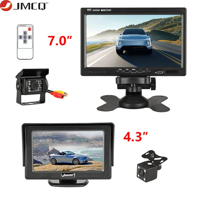 Автомобильный монитор JMCQ 4 3 дюйма 7 дюймов TFT ЖК дисплей HD универсальная