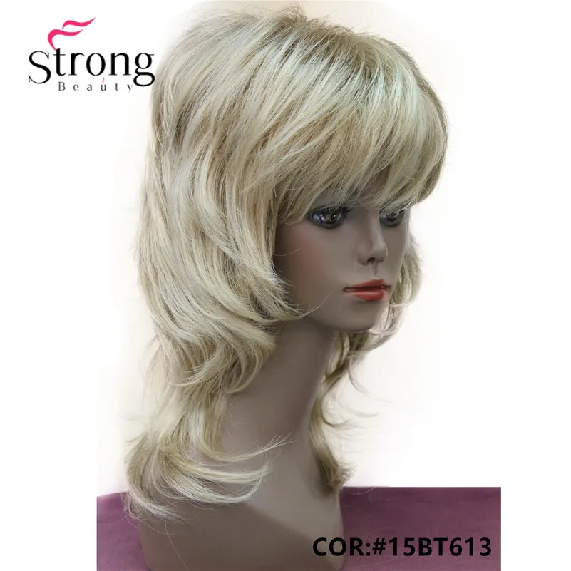 StrongBeauty женский слоистый парик из синтетических волос с темными корнями Омбре