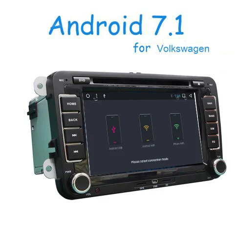 2 Din Android 7 1 автомобильный DVD GPS навигатор для VW Volkswagen passat b6 golf 5 polo jetta Skoda Гб RAM 16 ROM