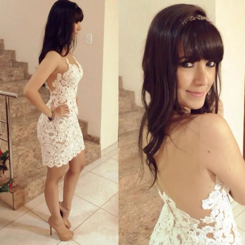 2017 сексуальное летнее платье без бретелек женское открытое кружевное с крючками